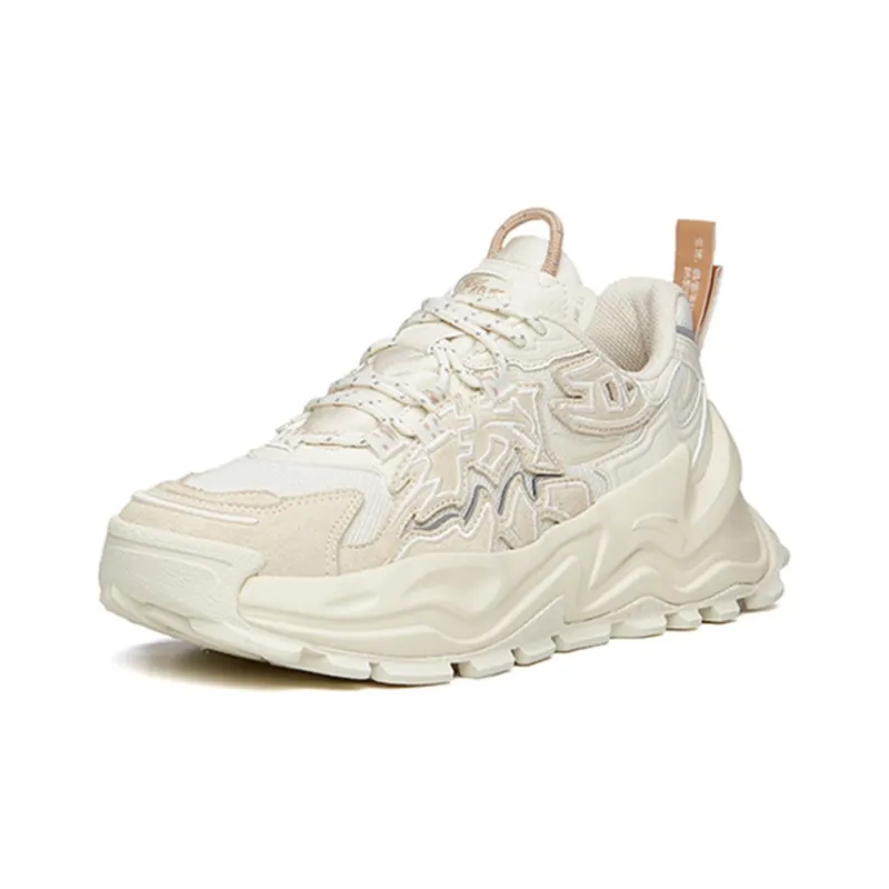 Anta Low Top Chunky Sneakers Men's White Gray-2