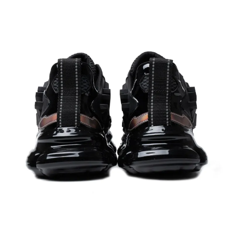 YEDANI Low Top Chunky Sneakers Men's Black-4