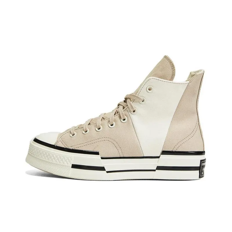 Chuck 70 Converse High Plus 'Logo Collage Beach Stone'-0