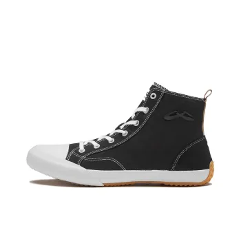 URBANHOOD 5050 Collection Anti Slip Wear Resistant High Top Canvas Shoes Unisex Black