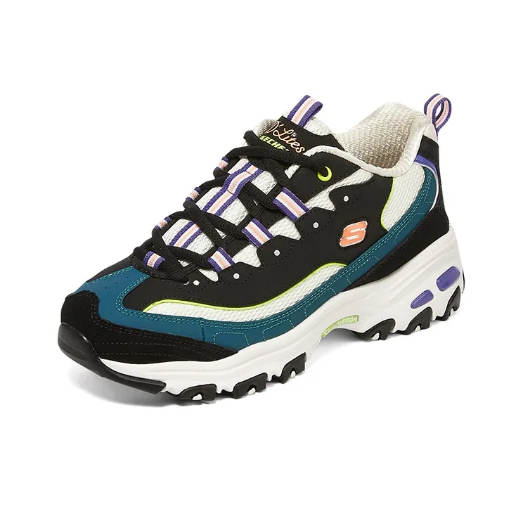 Skechers D'Lites 1.0 'Black Blue Purple' Women's-2