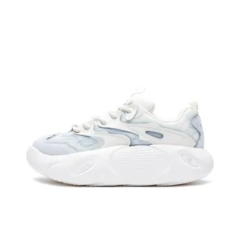 Champion Mini Basket Shoes Low Top Chunky Sneakers Women's Gray