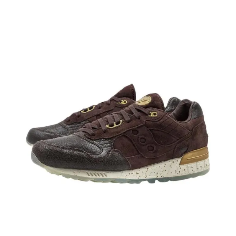 Saucony Shadow 5000 Cushioning Anti-Slip And Wear-Resistant Low-Top Running Shoes Men's Brown-3