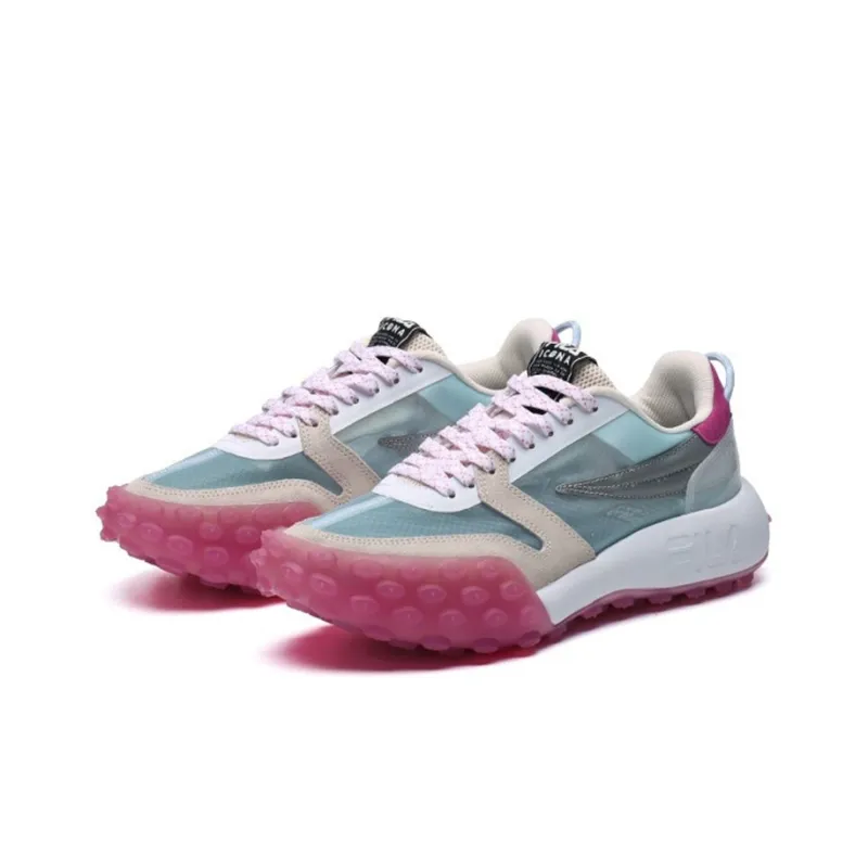 FILA Gara Cushioning Anti Slip Wear Resistant Breathability Low Top Chunky Sneakers Women's Winter Cloud-3