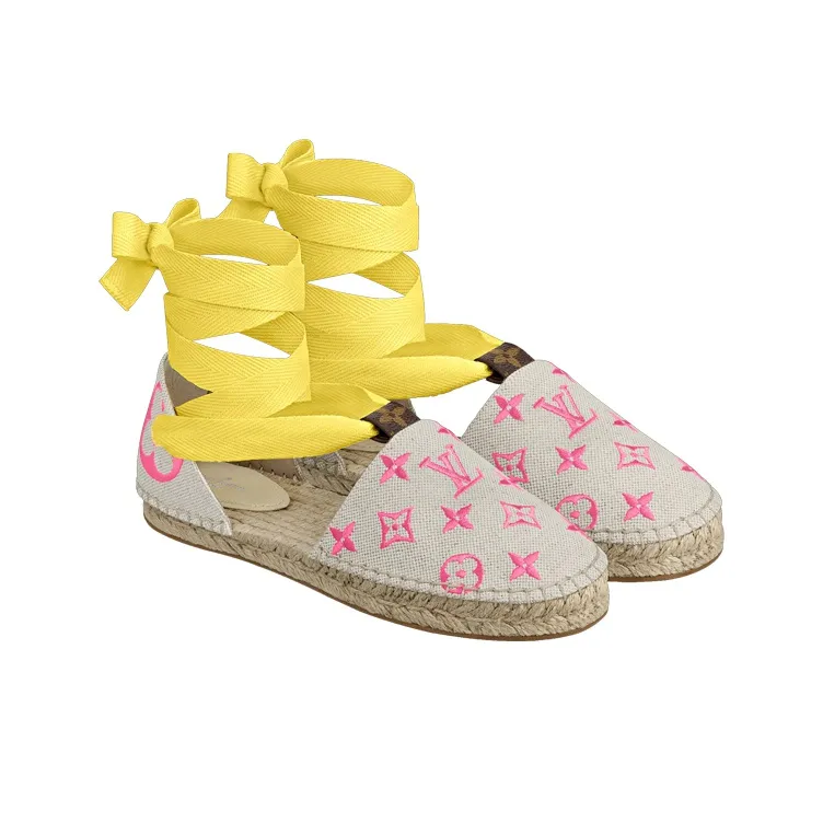 LOUIS VUITTON Starboard Sandals 'Beige Pink Yellow' Women's-2