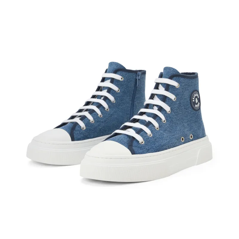 CHARLES&KEITH High Top Canvas Shoes 3.4cm Women's-1