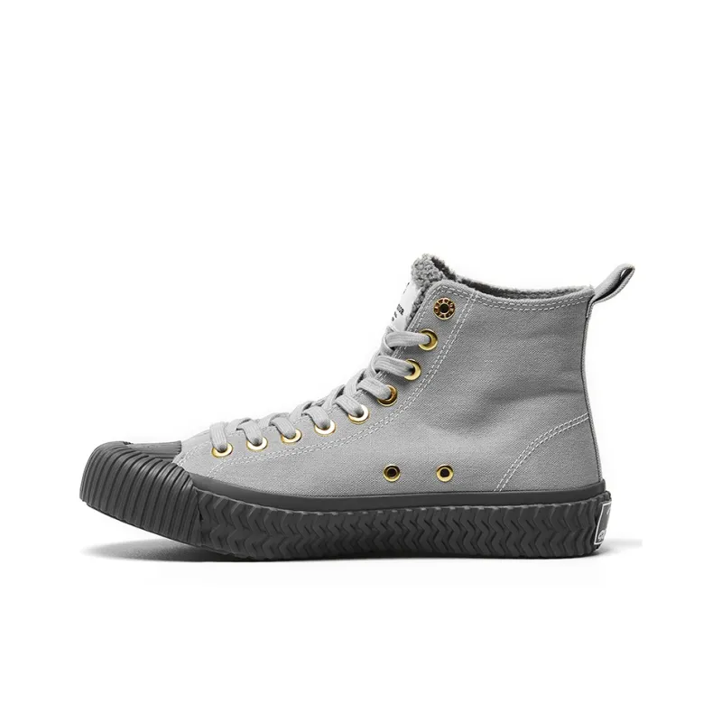 Excelsior Canvas Shoes Unisex High Top Classic Gray-3