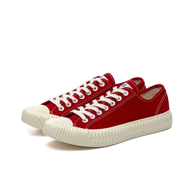 Excelsior Canvas Shoes Unisex Low Top Energetic Red-1