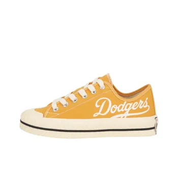 MLB Playball Play Ball New Origin Anti Slip And Wear Resistant Lightweight Low Top Canvas Shoes Unisex Ginger Yellow
