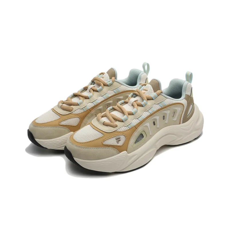 FILA FUSION SKY TRAIL DX Fishbone Head Slip Resistant Low Top Chunky Sneakers Men's Yellow-1