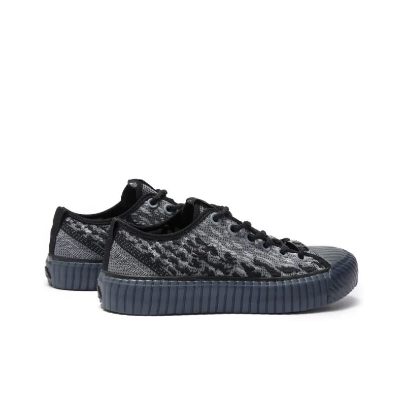 Kappa Sports Fashion Apparel Collection Stitching Low Top Canvas Shoes Unisex Black Gray Color-4
