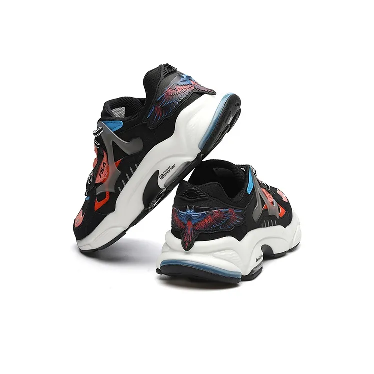 Marcelo Burlon X FILA FUSION RJV Chunky Sneakers Women's Low-Top Black/Pink-4