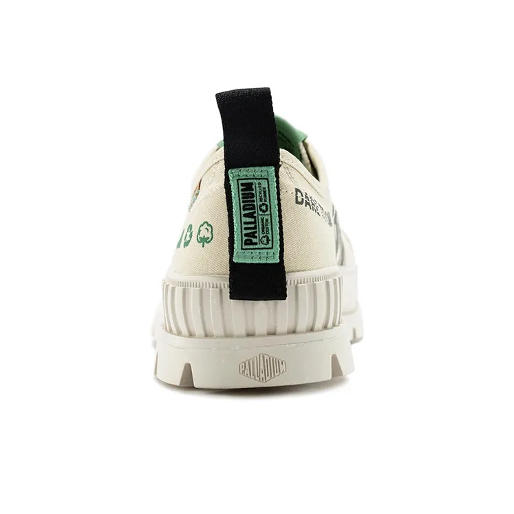Palladium Pallshock Org Metro Slip Resistant Breathable Low Top Canvas Shoes Unisex Desert-3