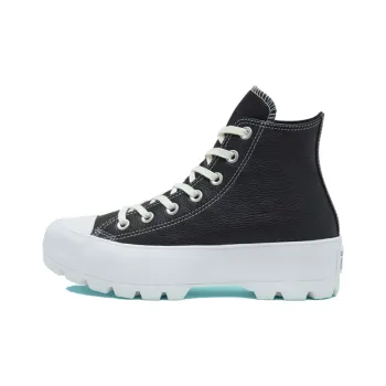 Chuck Taylor All Star Women's Converse Lugged Leather High 'Black White' Women's