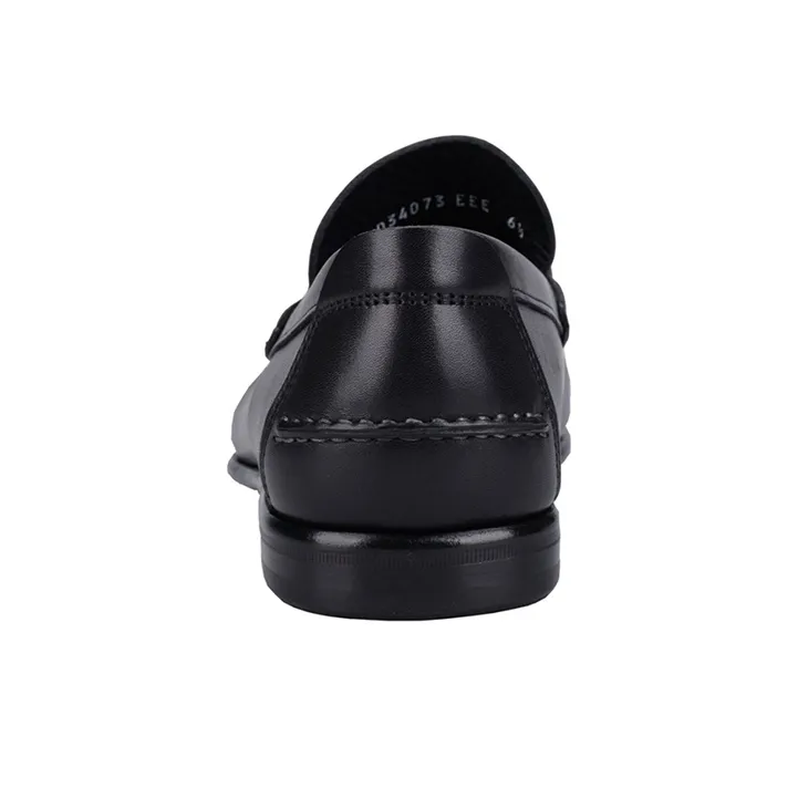 Ferragamo Double Gancini Loafer 'Black' Men's-4