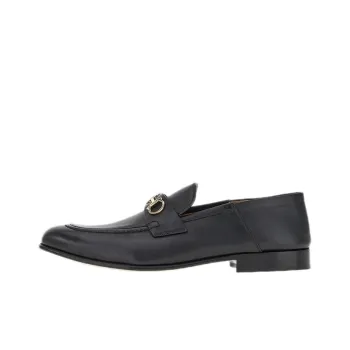 FERRAGAMO 20mm Ottone Gancini buckle Loafers
