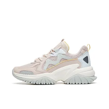 Anta Abrasion Resistant Breathable Low Top Chunky Sneakers Women's Lotus Gray