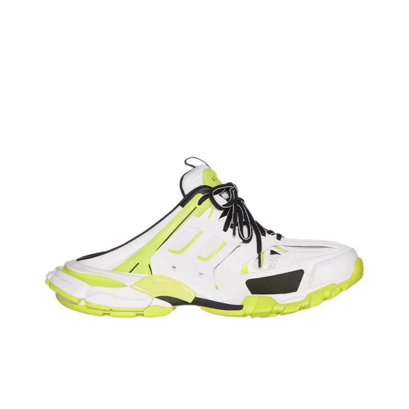 Balenciaga Track Flat Shoes Women's White Yellow-1