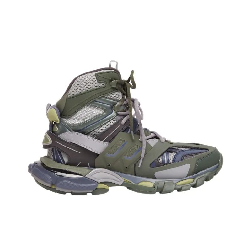 Balenciaga Track 1.0 Chunky Sneakers Women's High-Top Dark Green-1
