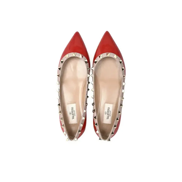 Valentino GARAVANI Casual Single Shoes Women's Red-4