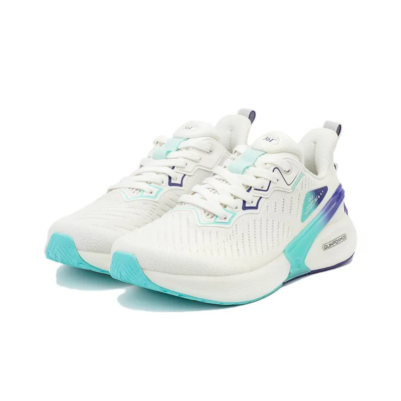 361° Slip Resistant Low Top Running Shoes Men's White Blue-2