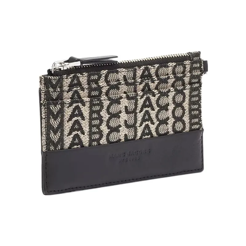 MARC JACOBS Jacquard Leather Wristband Wallet Regular Women's Brown-3