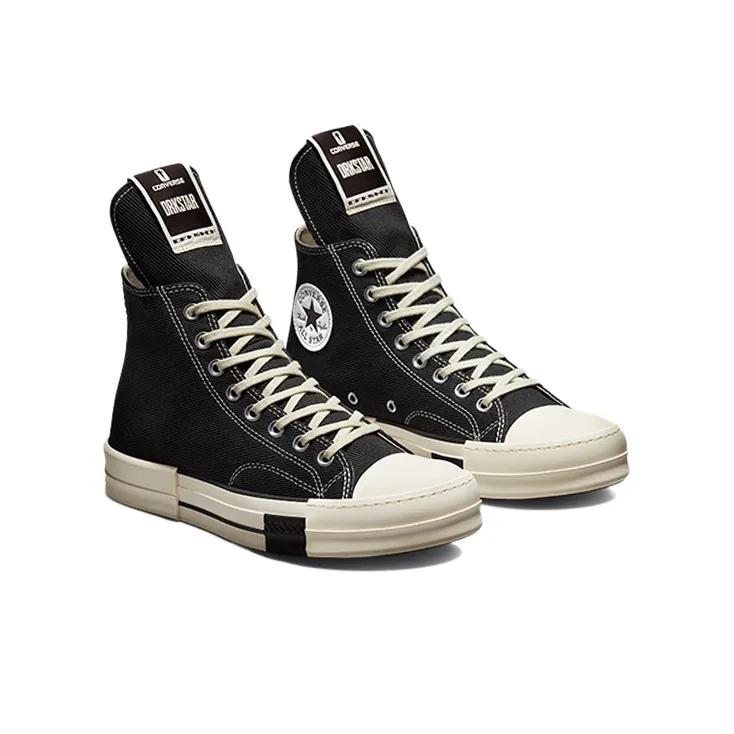 Converse Drkstar Hi Rick Owens Drkshdw Black Egret-2
