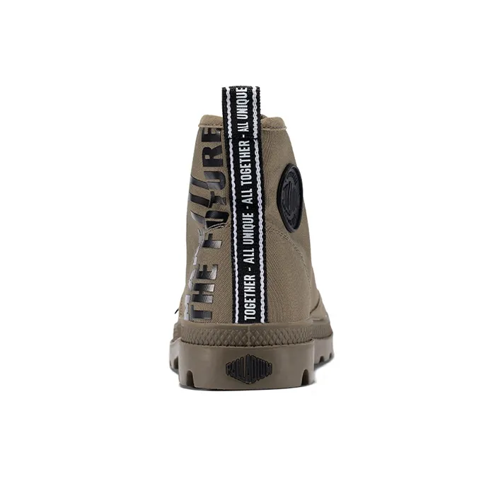 Palladium Pampa Hi Future Abrasion Resistant High Top Canvas Shoes Unisex Brown-2