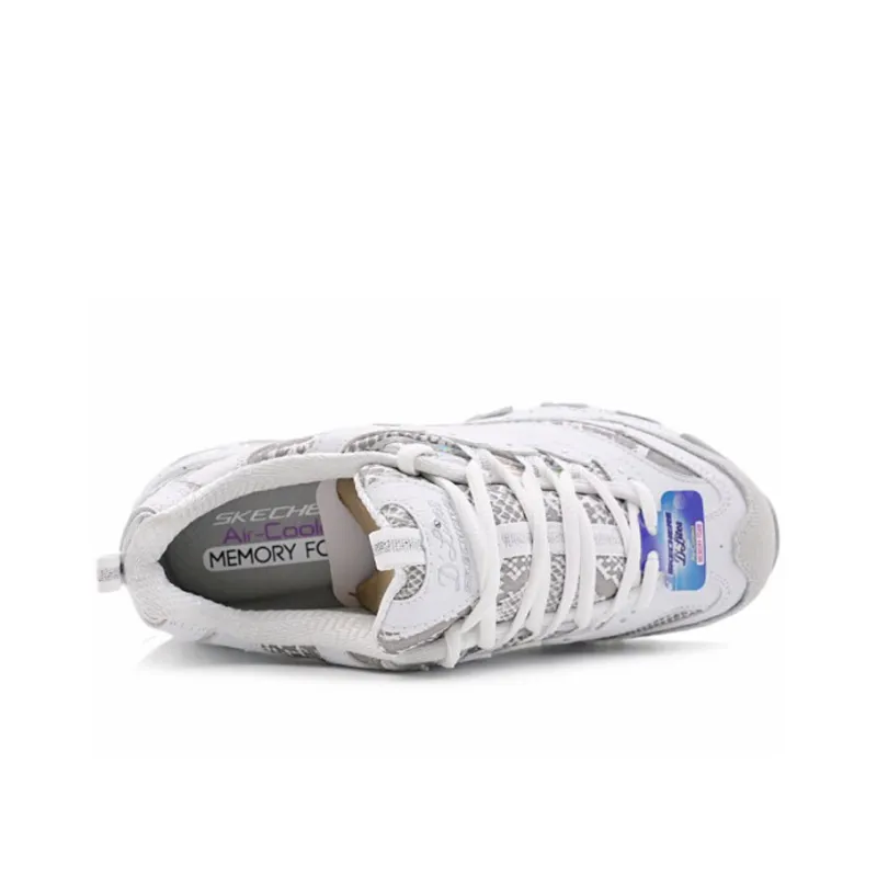 Skechers D'Lites 1.0 Gs White/Grey Women's-2