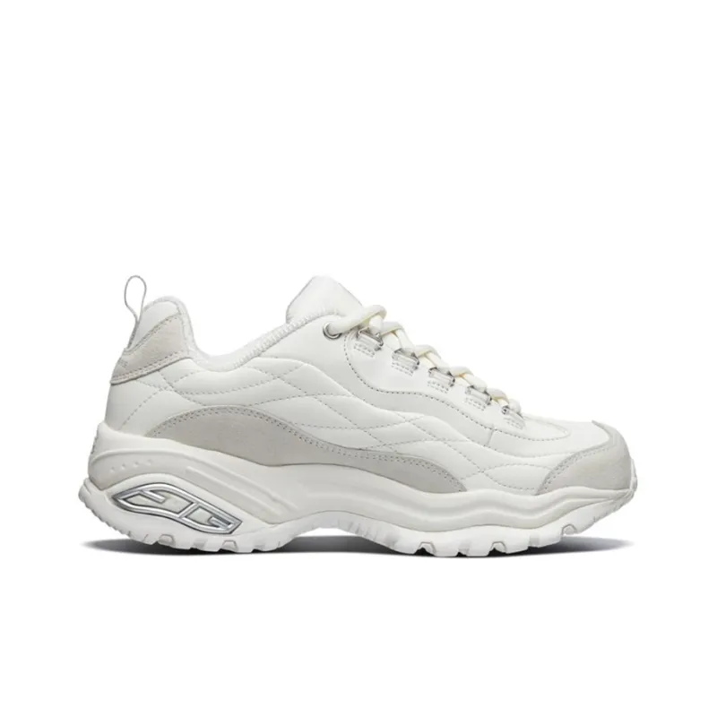 Skechers Premium Clunky Shoes Gray/White Women's-1