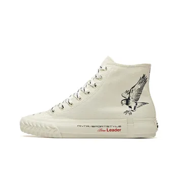 ANTA X Robert Geller Life Series Sneakers Canvas High 'Eagle White Black' Women's