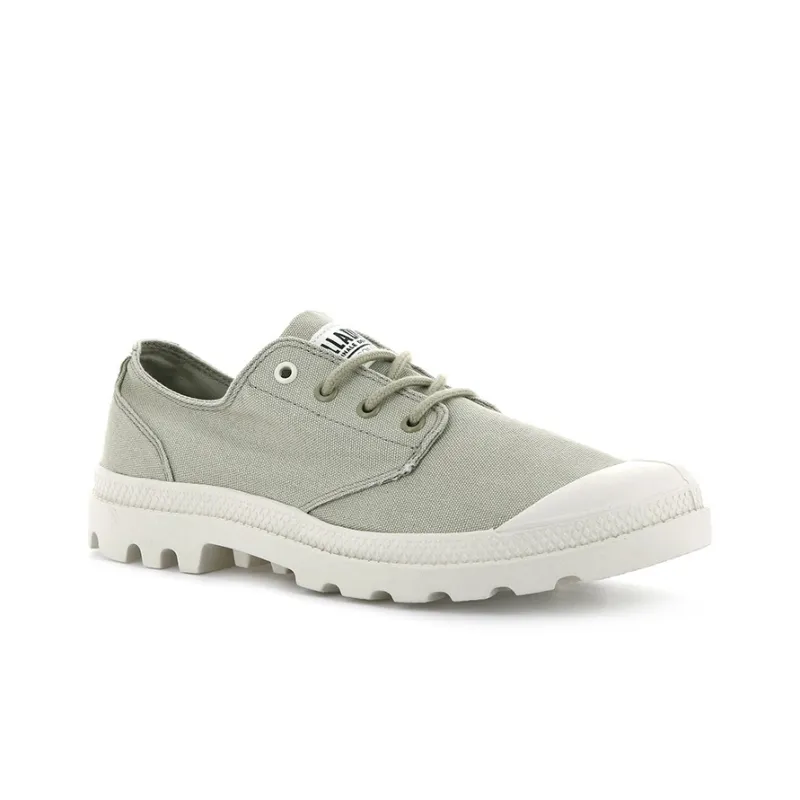 Palladium Pampa Ox Organic Slip Resistant, Abrasion Resistant, Breathable Low Top Canvas Shoes Unisex Light Green-2