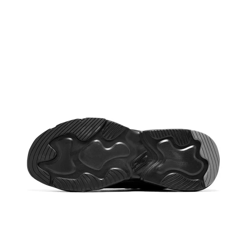 Skechers D'LITES Surfing Cushioning Anti Slip And Wear Resistant Low Top Chunky Sneakers Men's Black-5