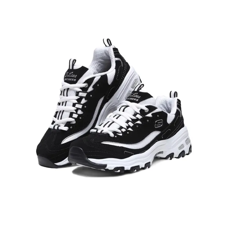 Skechers D'Lites Gs Black/ White Women's-2