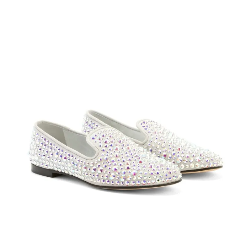 Giuseppe Zanotti/GZ Evangeline Loafers Women's Light Gray-1
