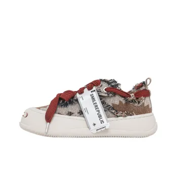 SMILEREPUBLIC Anti Slip Wear Resistant Low Top Canvas Shoes Unisex Multicolor