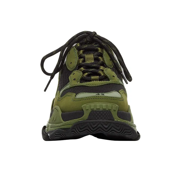 Balenciaga Triple S Dark Green Black-3