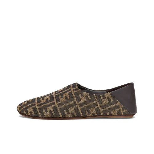 FENDI Signature Women's Casual Shoes Women's Brown