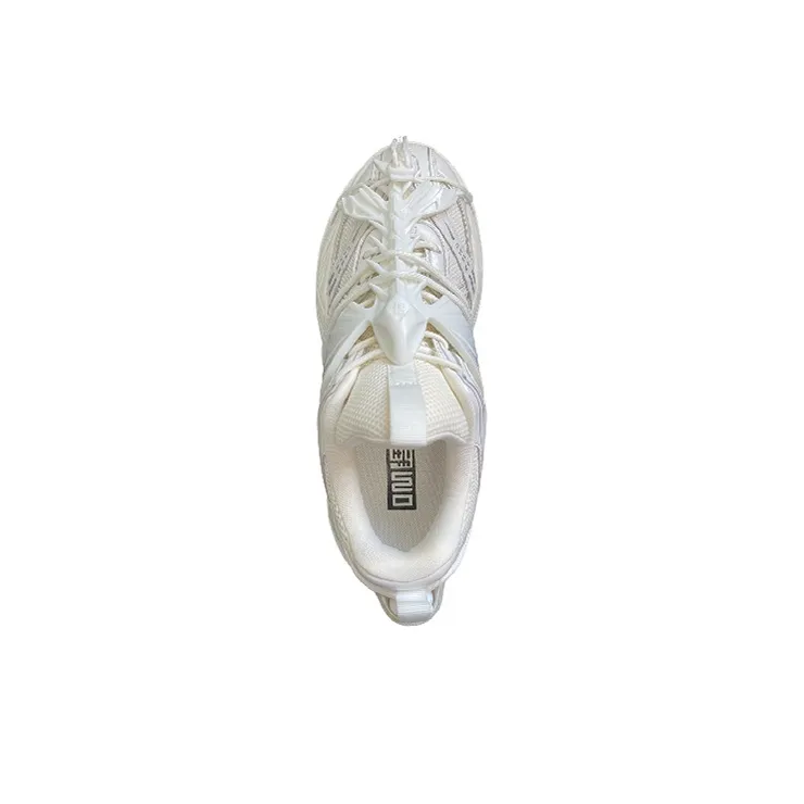 㦱 Wen Ray Low-Top Chunky Sneakers Unisex White-4