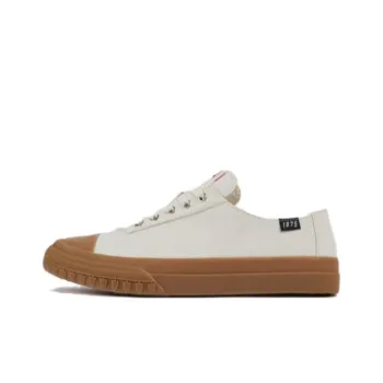 CAMPER Camaleon Wear resistant And Lightweight Low Top Canvas Shoes Men's Beige Yellow