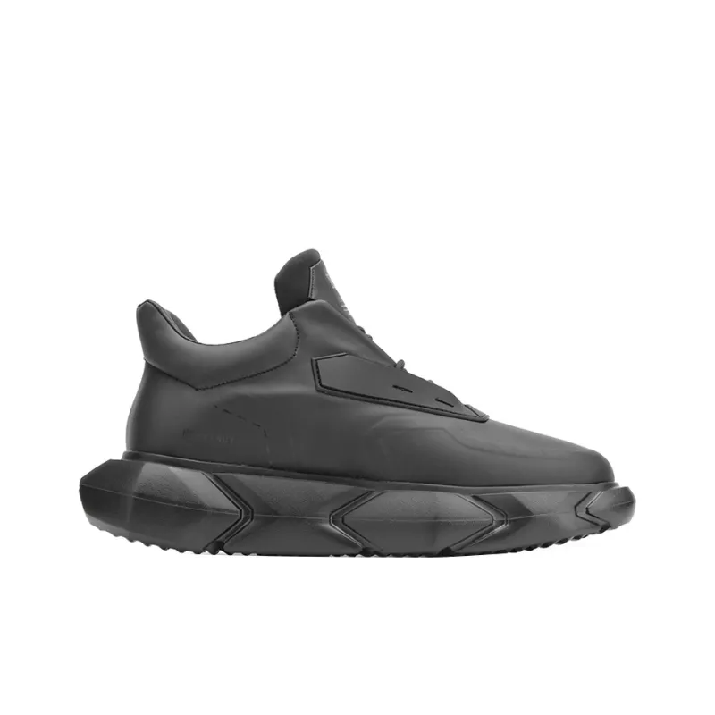 NORVINCY Breathable Low Top Chunky Sneakers Unisex Black-1