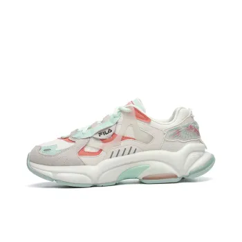 FILA FUSION RJV Cushioning Anti Slip And Wear Resistant Low Top Chunky Sneakers Women's Pink White
