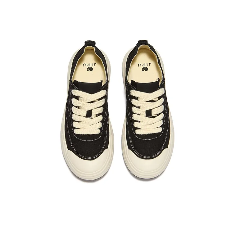 JIPIAO Low Top Canvas Shoes Unisex Black Please Order One Size Down-3