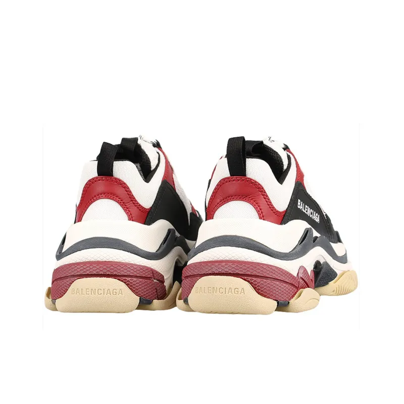 Balenciaga Women's Triple S Sneaker 'Black Crimson'-3