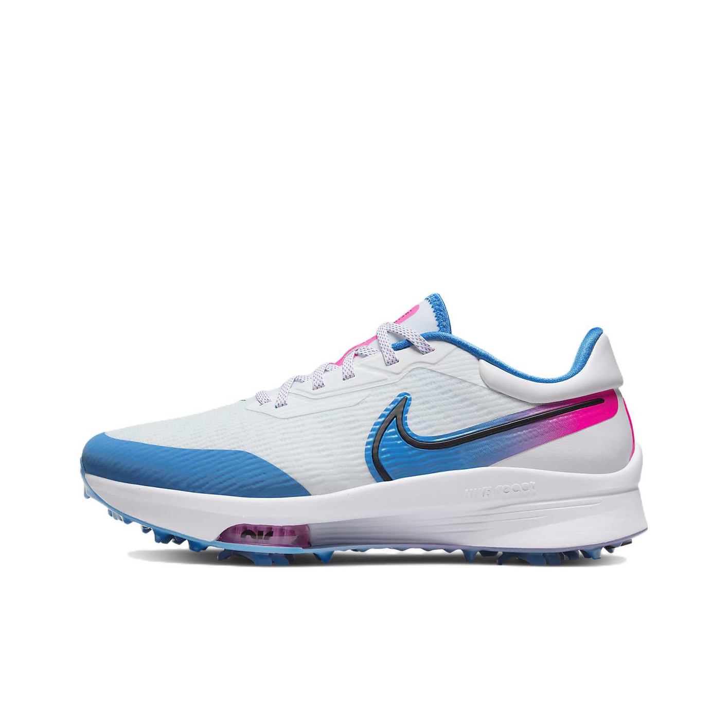 Nike React Infinity Pro 2 Golf Shoes Unisex Low Top White Pink Blue Light Smoke Gray Black POIZON