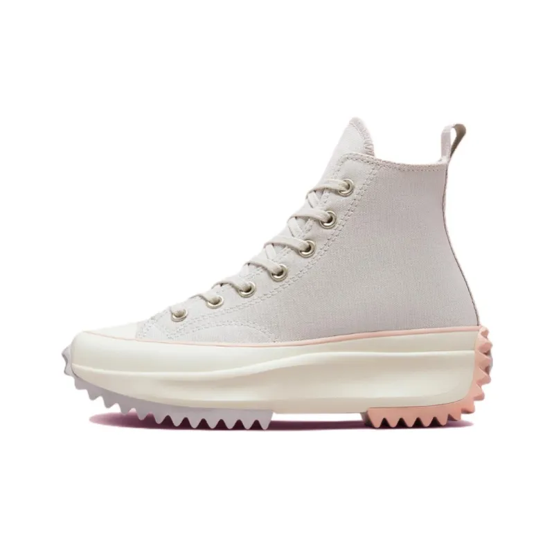 Converse Run Star Hike High Top Casual Canvas Shoes Gray Women's-0