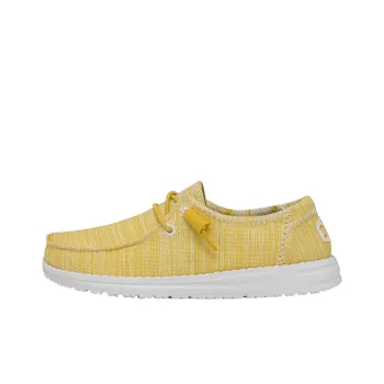 Heydude Canvas Shoes Women's Low Top Bright Yellow