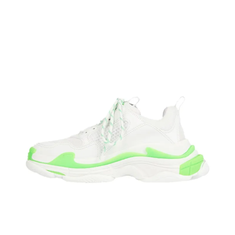 Balenciaga Triple S Fluo Green White Women's-0