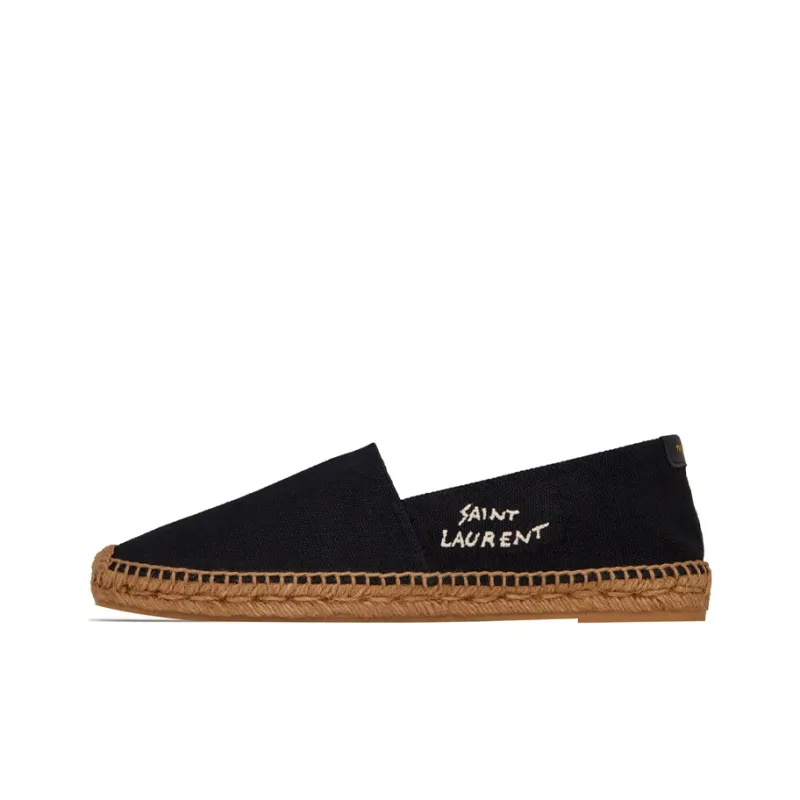 SAINT LAURENT Embroidered Espadrilles Black Women's-0