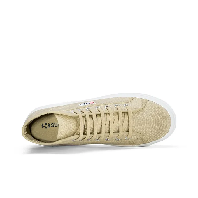 SUPERGA High Top Canvas Shoes Unisex Beige-3